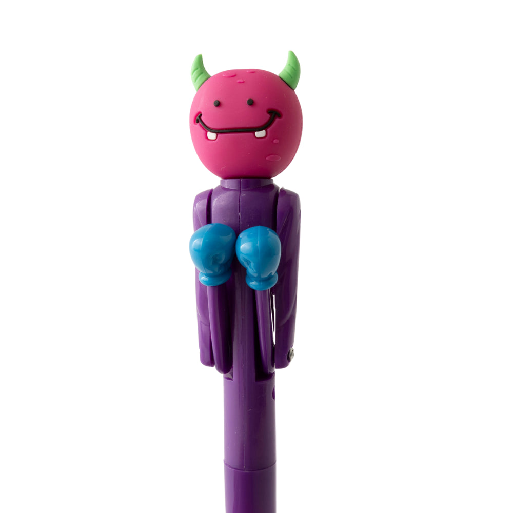 Kids Novelty Pen - BOXING MONSTER PURPLE